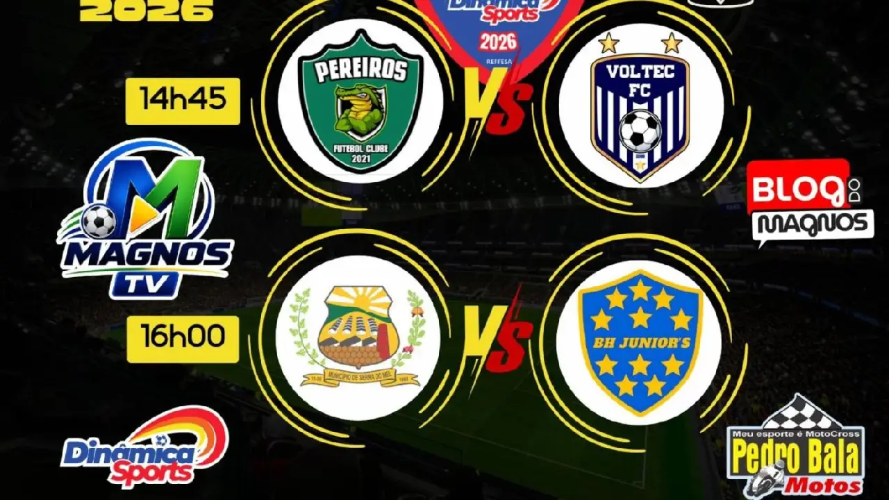 Copa Dinâmica Sports Master volta com dois jogos neste sábado (13)