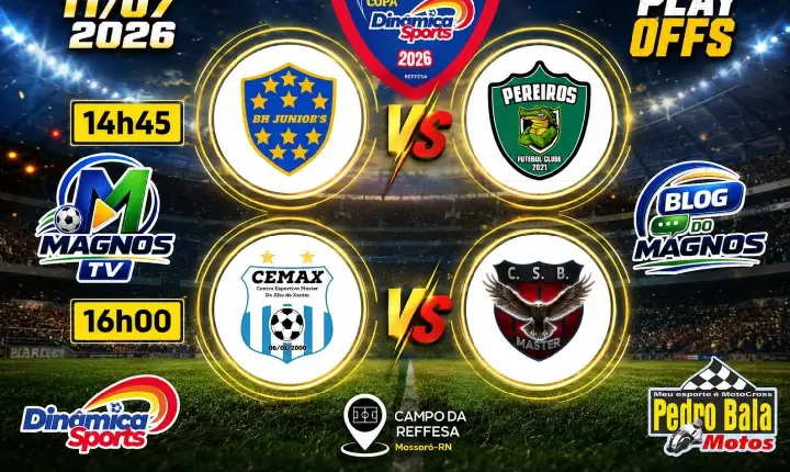 Dois jogos abrem os playoffs da Copa Dinâmica Sports Master neste sábado (11)