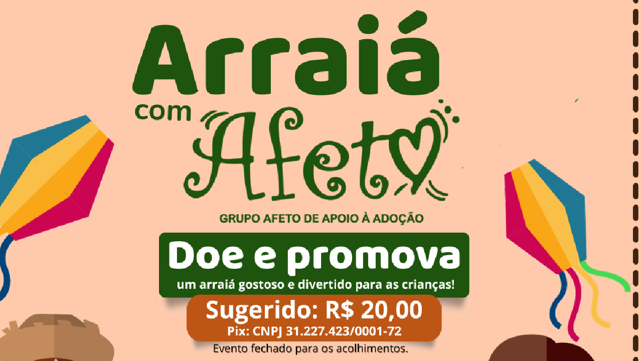 Grupo Afeto promove 5º Arraiá para crianças e adolescentes acolhidos de Mossoró, Baraúna e Areia Branca;veja como contribuir