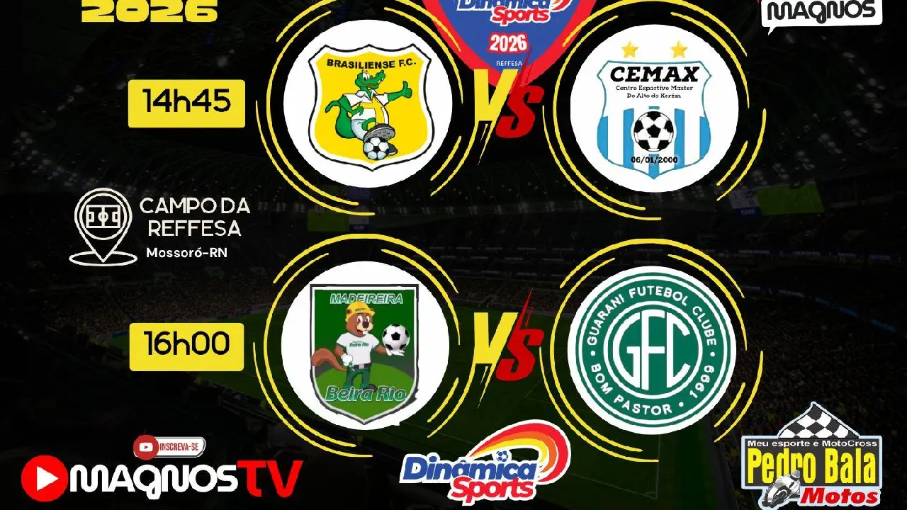 Jogos deste sábado (21) valem liderança dos grupos da Copa Dinâmica Sports Master