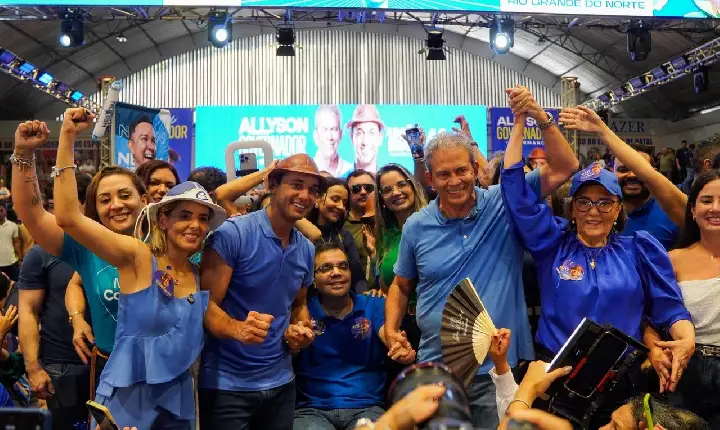 Multidão de todas as regiões do Estado lota Convenção de Allyson Governador do RN