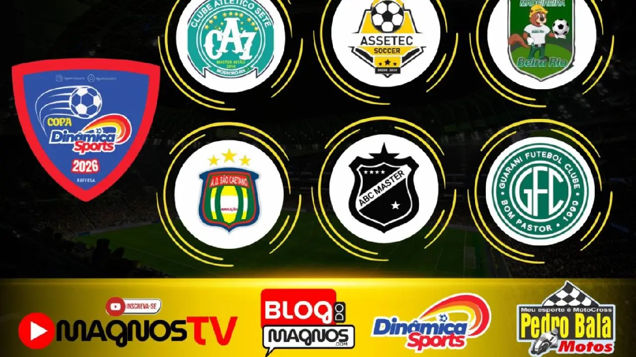 Três jogos movimentam a Copa Dinâmica Sports neste final de semana