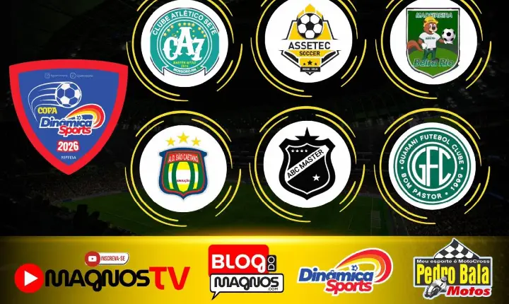 Três jogos movimentam a Copa Dinâmica Sports neste final de semana