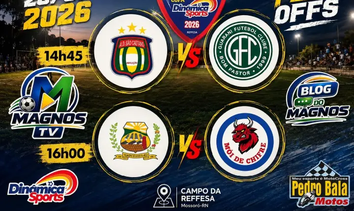 Últimas vagas das quartas de final da Copa Dinâmica Sports serão decididas neste sábado (25)