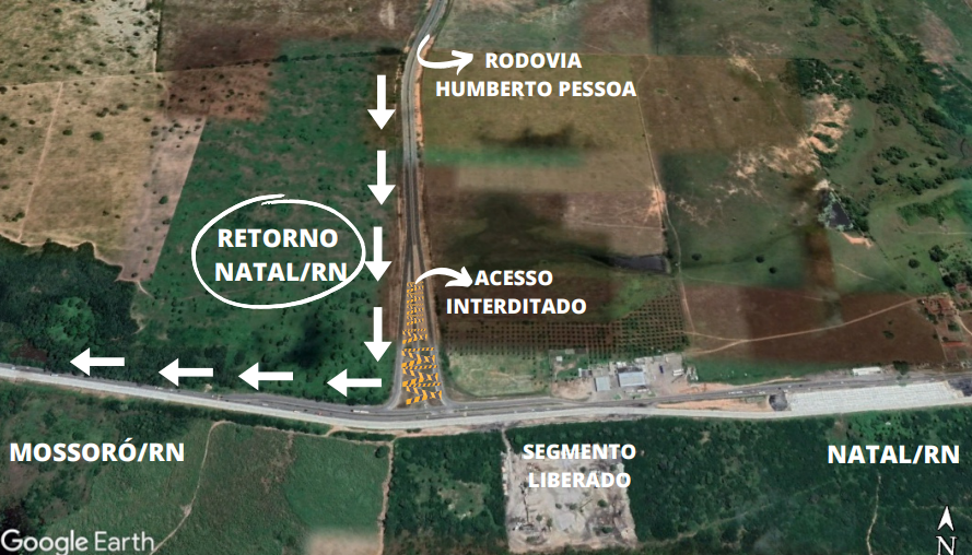 DNIT alerta para alteração de tráfego na BR-304 a partir desta sexta-feira (22)