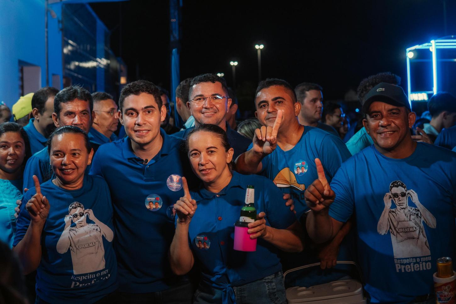 Renan arrasta multidão em primeira grande mobilização das Eleições 2024 em Upanema