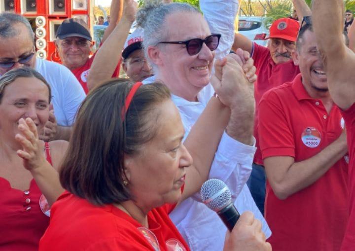 FÁTIMA BEZERRA DESTACA CRESCIMENTO E CRÊ EM VITÓRIA DE JAIRO EM FRANCISCO DANTAS