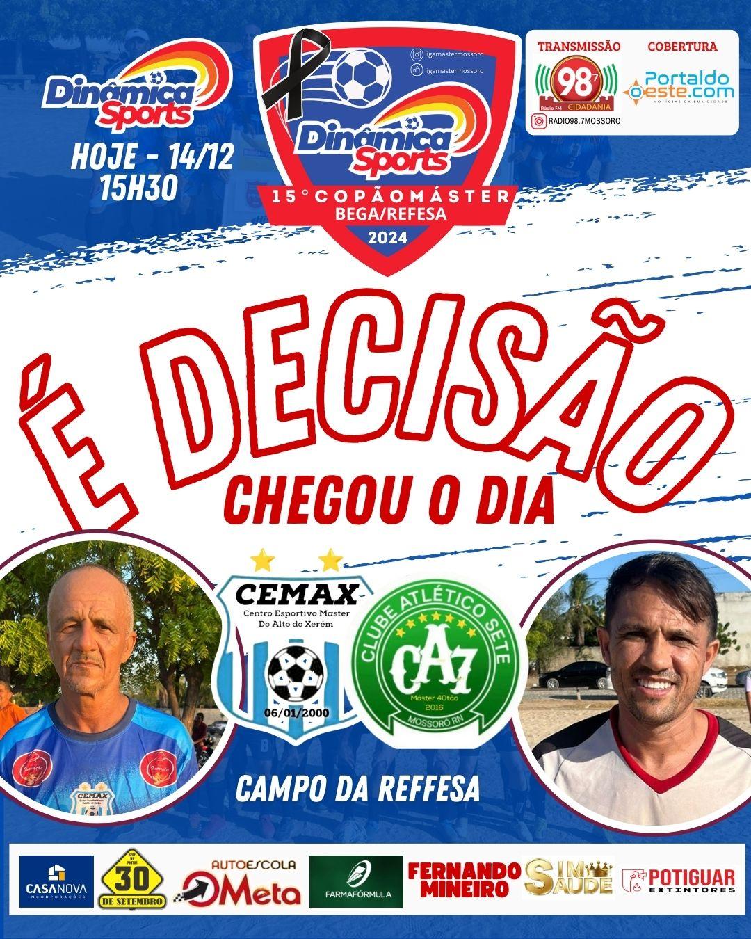 Cemax e Clube Atlético 7 fazem final do 15° Copão Máster neste sábado (14)