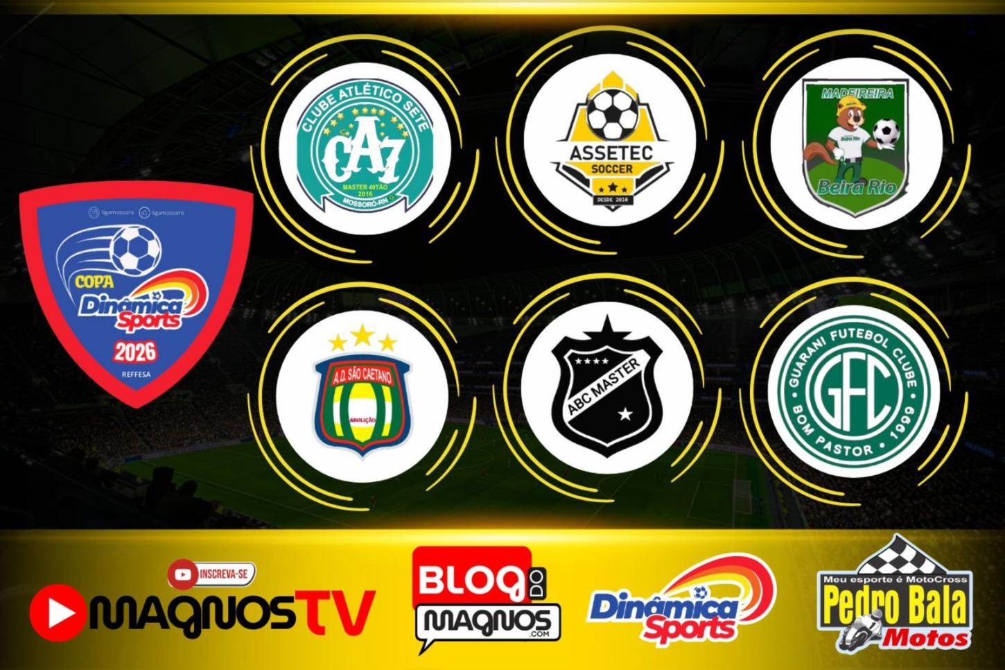 Três jogos movimentam a Copa Dinâmica Sports neste final de semana