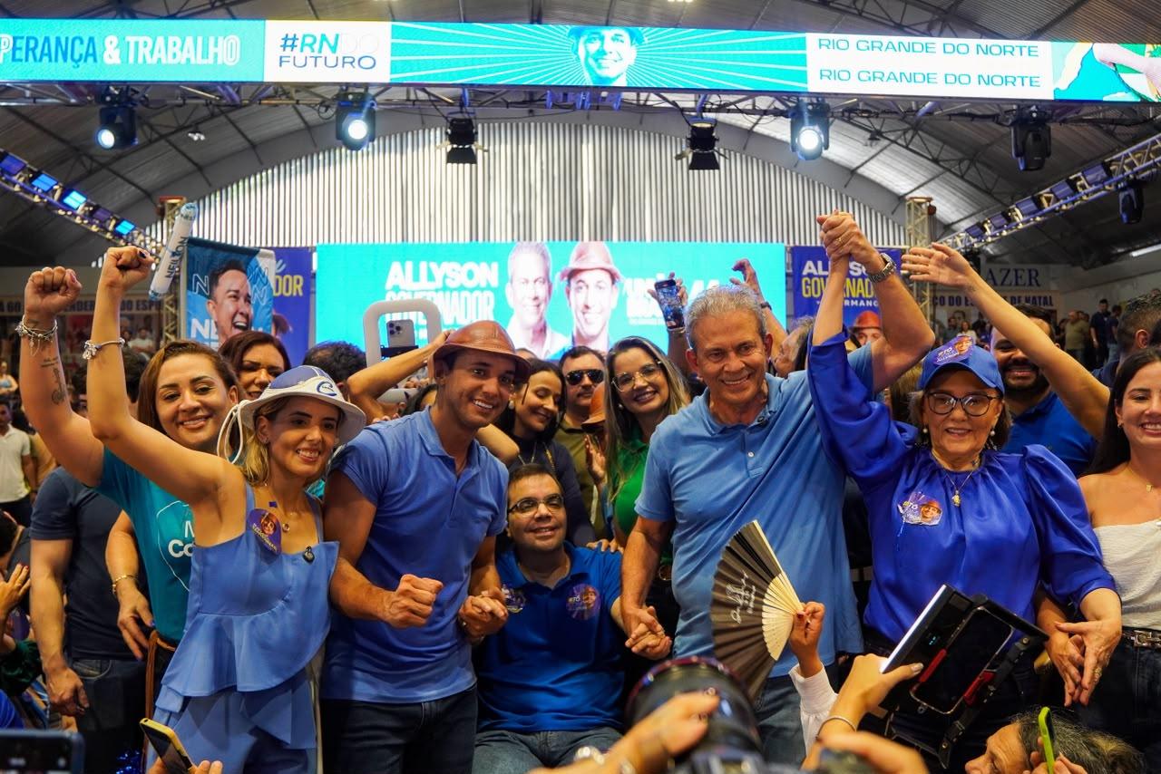 Multidão de todas as regiões do Estado lota Convenção de Allyson Governador do RN