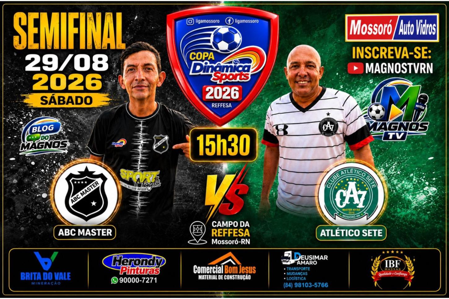 ABC e Atlético Sete decidem segunda vaga na final da Copa Dinâmica Sports Master neste sábado (29)