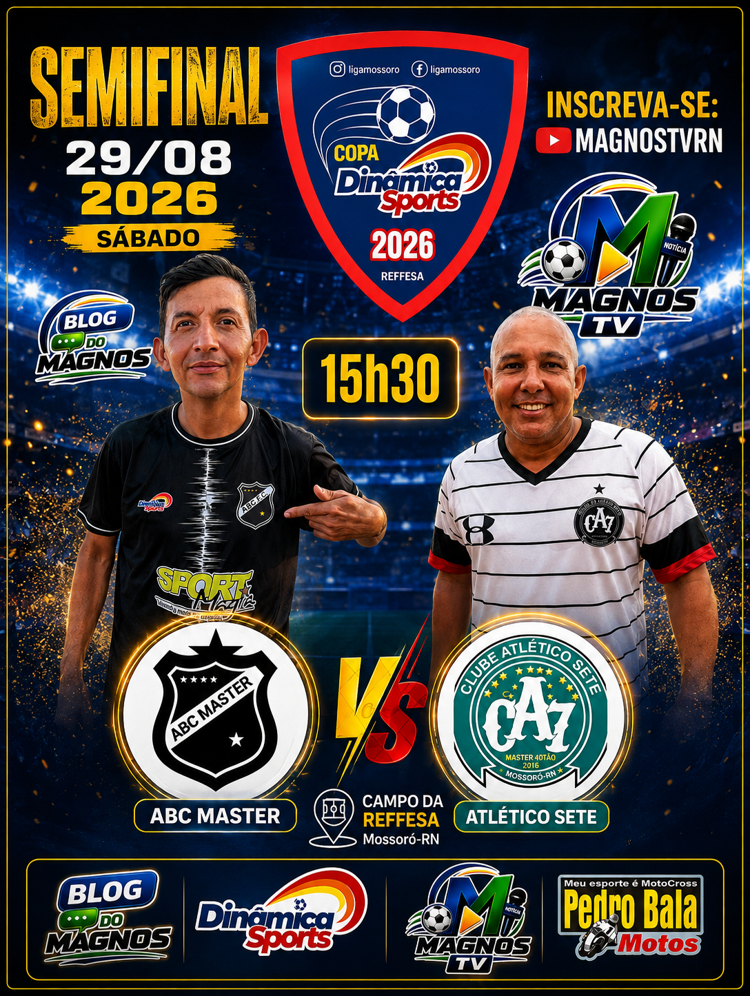 ABC e Atlético Sete se enfrentam no sábado (29)