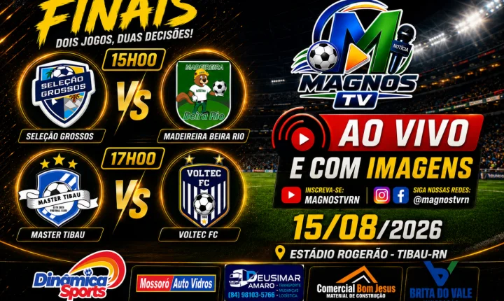 Canal Magnos TV transmite finais da Copa Master Tibau