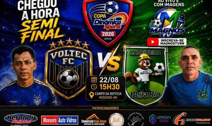 Voltec e Madeireira Beira Rio disputam primeira vaga na final da Copa Dinâmica Sports Master neste sábado (22)